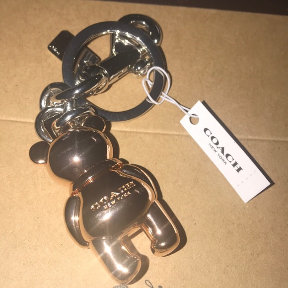 NWT Authentic Coach Rose Hold Bear 🐻 Fob - Picture 4 of 8